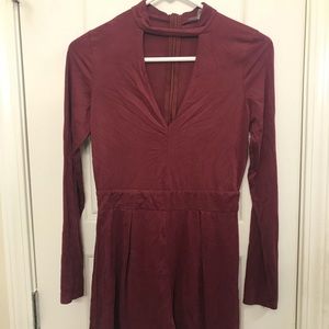 Charlotte Russe Burgundy Romper